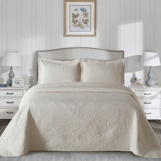 cxmicrotex Jacquard Embroidered Quilt Luxury Bedding Collection