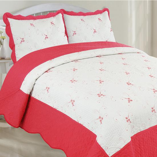 cxmirotex LAETUS Embroidery Bedspread Quilt Set Regina Bedding