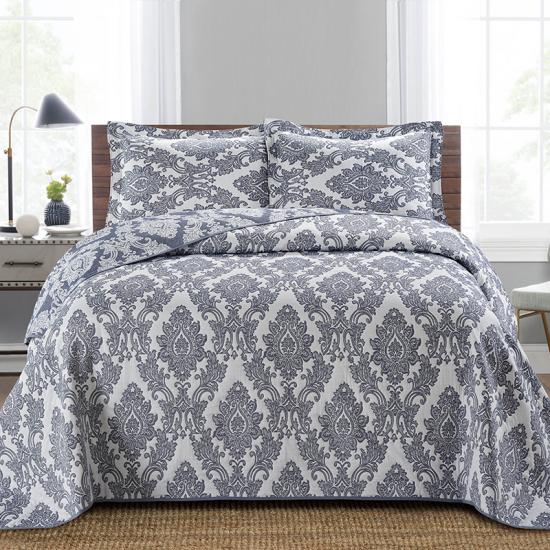 cxmicrotex Damask Jacquard Bedspreads Quilted Stramenta Set
