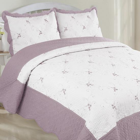 cxmirotex LAETUS Embroidery Bedspread Quilt Set Regina Bedding