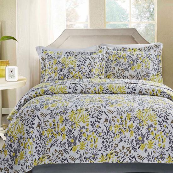cxmicrotex Ultrasonic Quilt In Yellow Folium Typographia