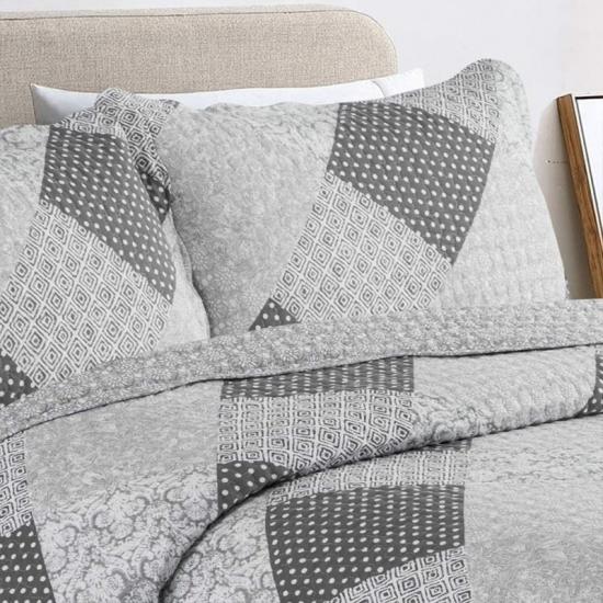 Patchwork Typis Bedspread Vermicelli Quilted Bedding 220x240cm