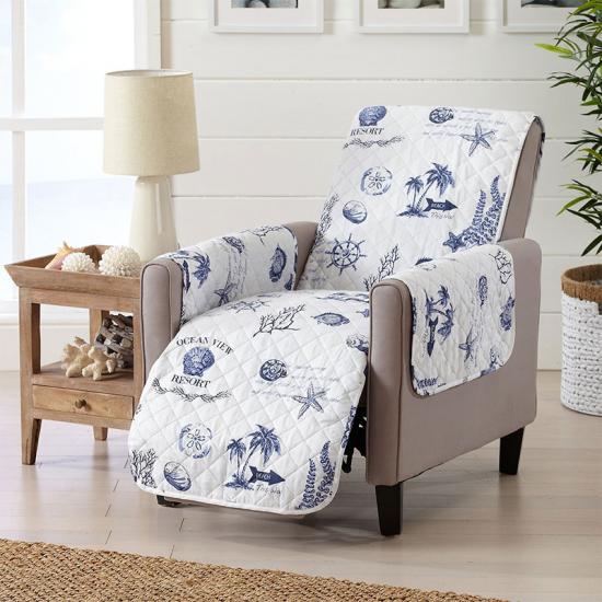 Floral Pinsonic Furniture Protector Cover Elasticae Sofa Cover Arm Pockets