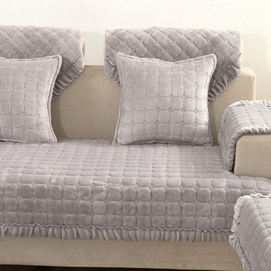Mollis Luxuria Flannel Quilted Sofa Cover