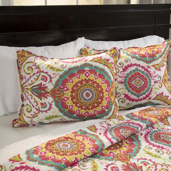 III Piece Patchwork Sherpa inversa Quilt Set